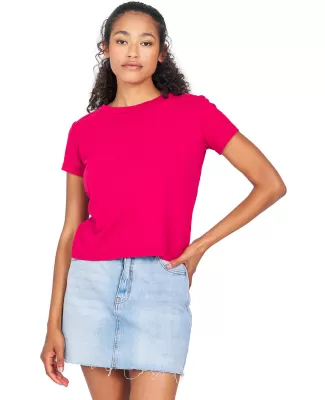 US Blanks US521 Ladies' Short Sleeve Crop T-Shirt in Brick red