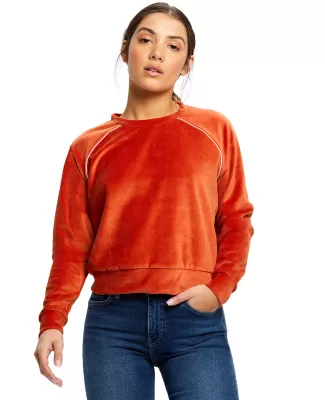 US Blanks US538 Ladies' Velour Long Sleeve Crop T-Shirt Catalog