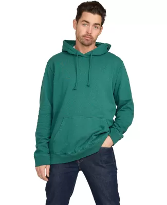 US Blanks US4412 Men's 100% Cotton Hooded Pullover in Evergreen
