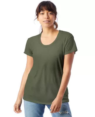 Alternative Apparel AA2620 Ladies Kimber T-Shirt in Army green