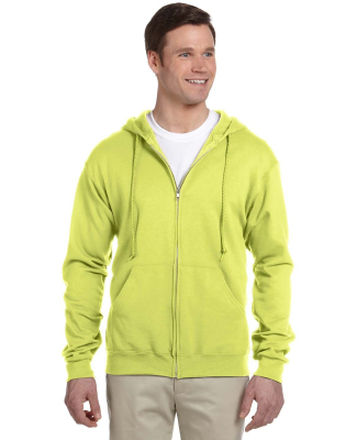 993 Jerzees 8 oz. NuBlend® 50/50 Full-Zip Hood in Safety green