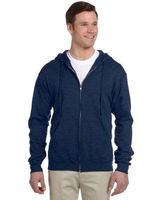 993 Jerzees 8 oz. NuBlend® 50/50 Full-Zip Hood in Vintage hth navy