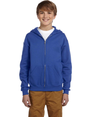 993B Jerzees Youth 8 oz. NuBlend® 50/50 Full-Zip  in Royal