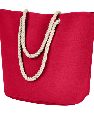 BAGedge BE256 Polyester Canvas Rope Tote in Red