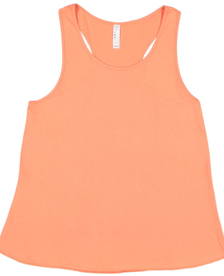 LA T 3521 Women's Relaxed Premium Jersey Racerback PAPAYA