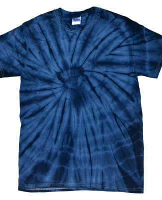 Tie-Dye CD101 Adult 5.4 oz. 100% Cotton Spider T-S in Spider navy