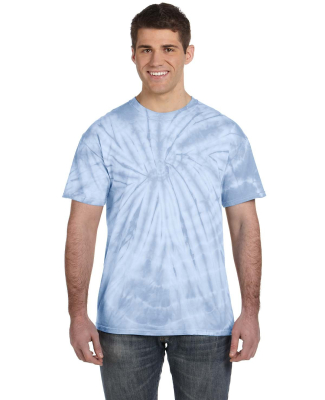 Tie-Dye CD101 Adult 5.4 oz. 100% Cotton Spider T-S in Spider baby blue