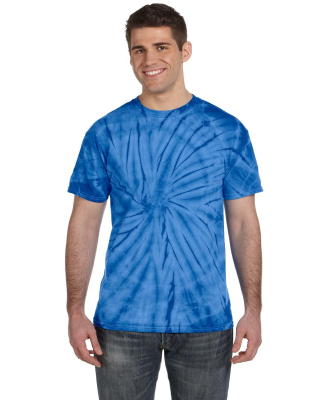 Tie-Dye CD101 Adult 5.4 oz. 100% Cotton Spider T-S in Spider royal