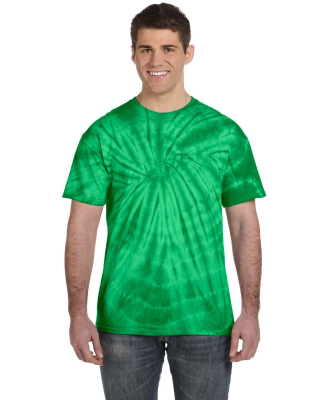 Tie-Dye CD101 Adult 5.4 oz. 100% Cotton Spider T-S in Spider kelly