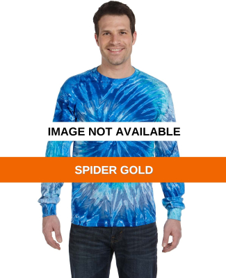 Tie-Dye CD2000 Adult 5.4 oz. 100% Cotton Long-Slee SPIDER GOLD