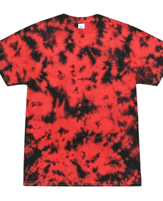 Tie-Dye 1390 Crystal Wash T-Shirt in Crystal red/ blk