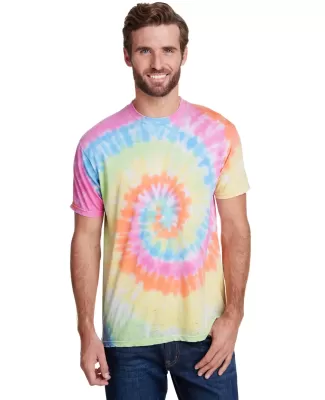 Tie-Dye CD1090 Adult Burnout Festival T-Shirt PASTEL