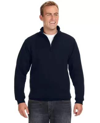 J. America - Heavyweight ¼ Zip Fleece Sweatshirt  NAVY