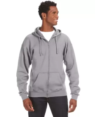 J. America - Premium Full-Zip Hooded Sweatshirt -  OXFORD
