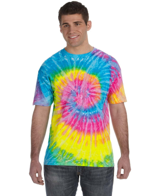 H1000 Tie-Dyes Adult Tie-Dyed Cotton Tee in Saturn