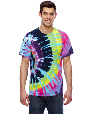 H1000 Tie-Dyes Adult Tie-Dyed Cotton Tee in Flashback