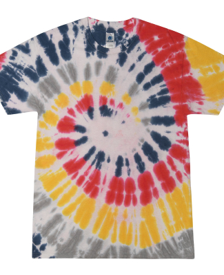 H1000 Tie-Dyes Adult Tie-Dyed Cotton Tee in Yellowstone