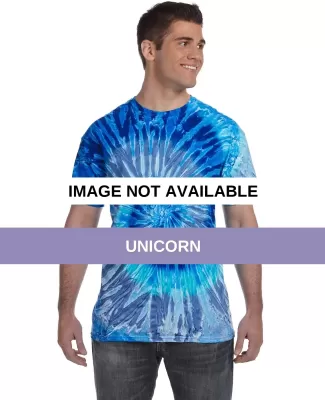 H1000 Tie-Dyes Adult Tie-Dyed Cotton Tee UNICORN