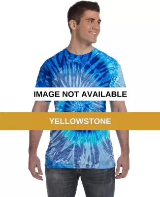 H1000 Tie-Dyes Adult Tie-Dyed Cotton Tee YELLOWSTONE