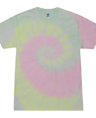 H1000 Tie-Dyes Adult Tie-Dyed Cotton Tee MARSHMALLOW
