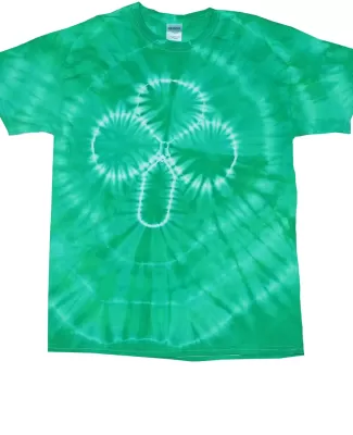 H1000 Tie-Dyes Adult Tie-Dyed Cotton Tee SHAMROCK