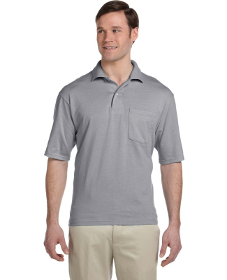 436 Jerzees Adult Jersey 50/50 Pocket Polo with Sp in Oxford