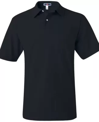 436 Jerzees Adult Jersey 50/50 Pocket Polo with Sp BLACK