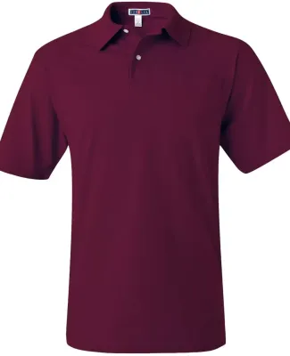 436 Jerzees Adult Jersey 50/50 Pocket Polo with Sp MAROON