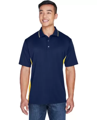 8406 UltraClub® Adult Cool & Dry Sport Two-Tone M NAVY/ GOLD