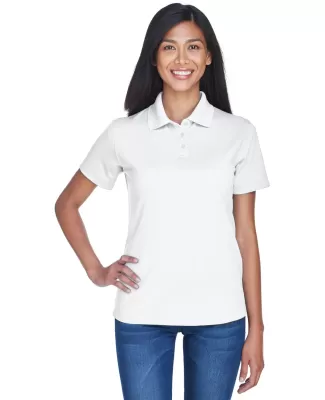 8445L UltraClub Ladies' Cool & Dry Stain-Release P WHITE