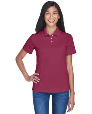 8445L UltraClub Ladies' Cool & Dry Stain-Release P MAROON