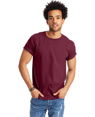 5250 Hanes Authentic Tagless T-shirt in Maroon