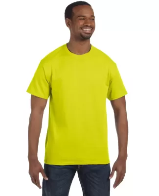 5250 Hanes Authentic Tagless T-shirt in Safety green