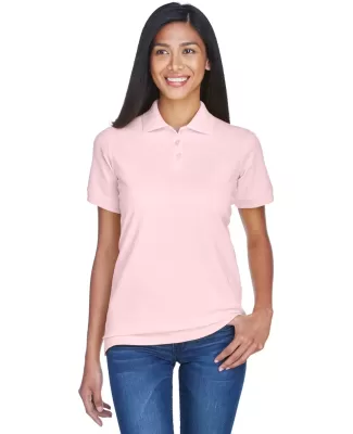 8530 UltraClub® Ladies' Classic Pique Cotton Polo PINK