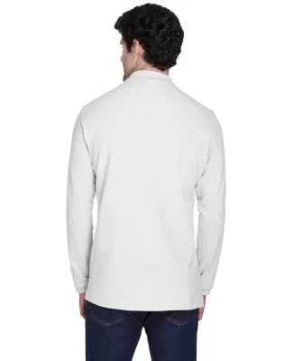 8532 UltraClub® Adult Long-Sleeve Classic Pique C WHITE