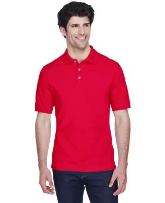 8535 UltraClub® Men's Classic Pique Cotton Polo RED