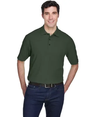 8540 UltraClub® Men's Whisper Pique Blend Polo   FOREST GREEN