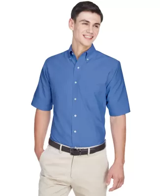 8972 UltraClub® Men's Classic Wrinkle-Free Blend  FRENCH BLUE