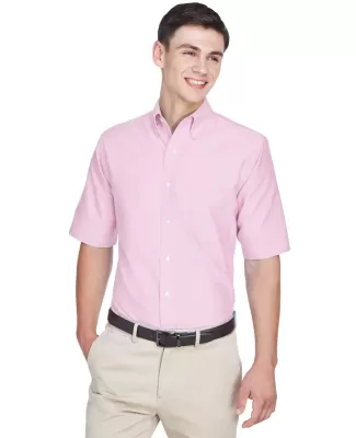 8972 UltraClub® Men's Classic Wrinkle-Free Blend  PINK