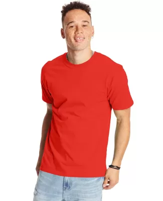 5180 Hanes® Beefy®-T in Poppy red