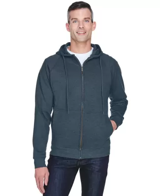 8463 UltraClub® Adult Rugged Wear Thermal-Lined F DRK HEATHER GRAY
