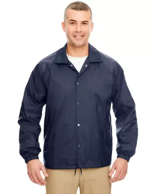 8944 UltraClub® Adult Nylon Coaches Jacket  NAVY