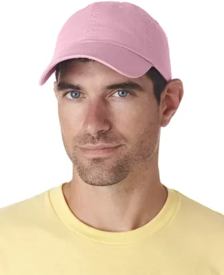 UltraClub 8102 Twill Unconstructed Dad Hat PINK