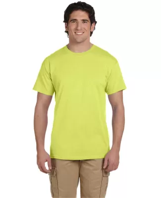 3931 Fruit of the Loom Adult Heavy Cotton HDTM T-S in Neon yellow