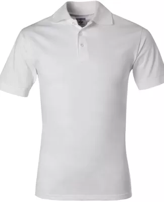 J100 Jerzees Adult Cotton Jersey Polo WHITE
