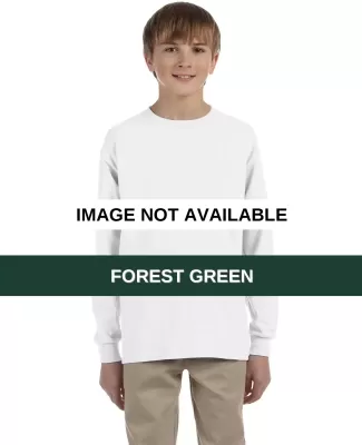 29BL Jerzees Youth Long-Sleeve Heavyweight 50/50 B FOREST GREEN