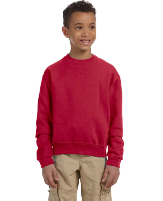 562B Jerzees Youth NuBlend® Crewneck 50/50 Sweats in True red