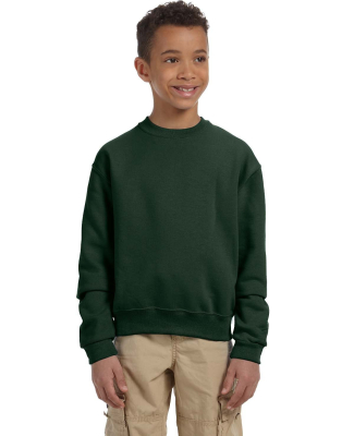 562B Jerzees Youth NuBlend® Crewneck 50/50 Sweats in Forest green