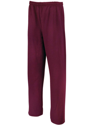 974 Jerzees Adult NuBlend® 50/50 Open-Bottom Swea in Maroon