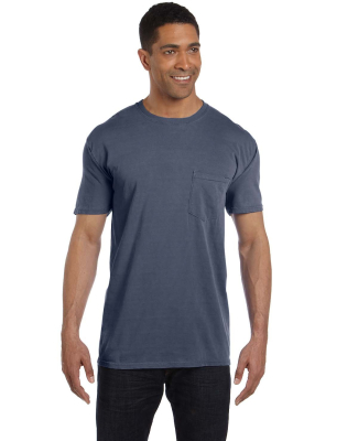 6030 Comfort Colors - Pigment-Dyed Short Sleeve Sh in Washed denim